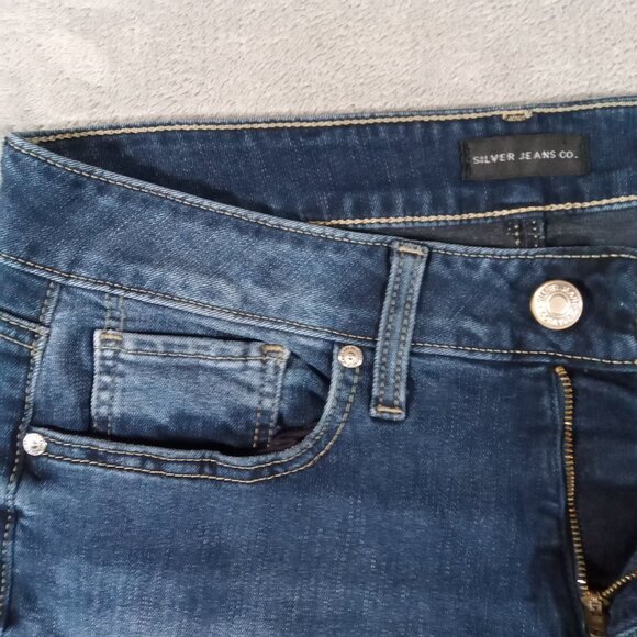 Silver Suki Bootcut Jean Women 32x30, Tag 30x31 Blue Denim Stretch Western - Picture 5 of 11